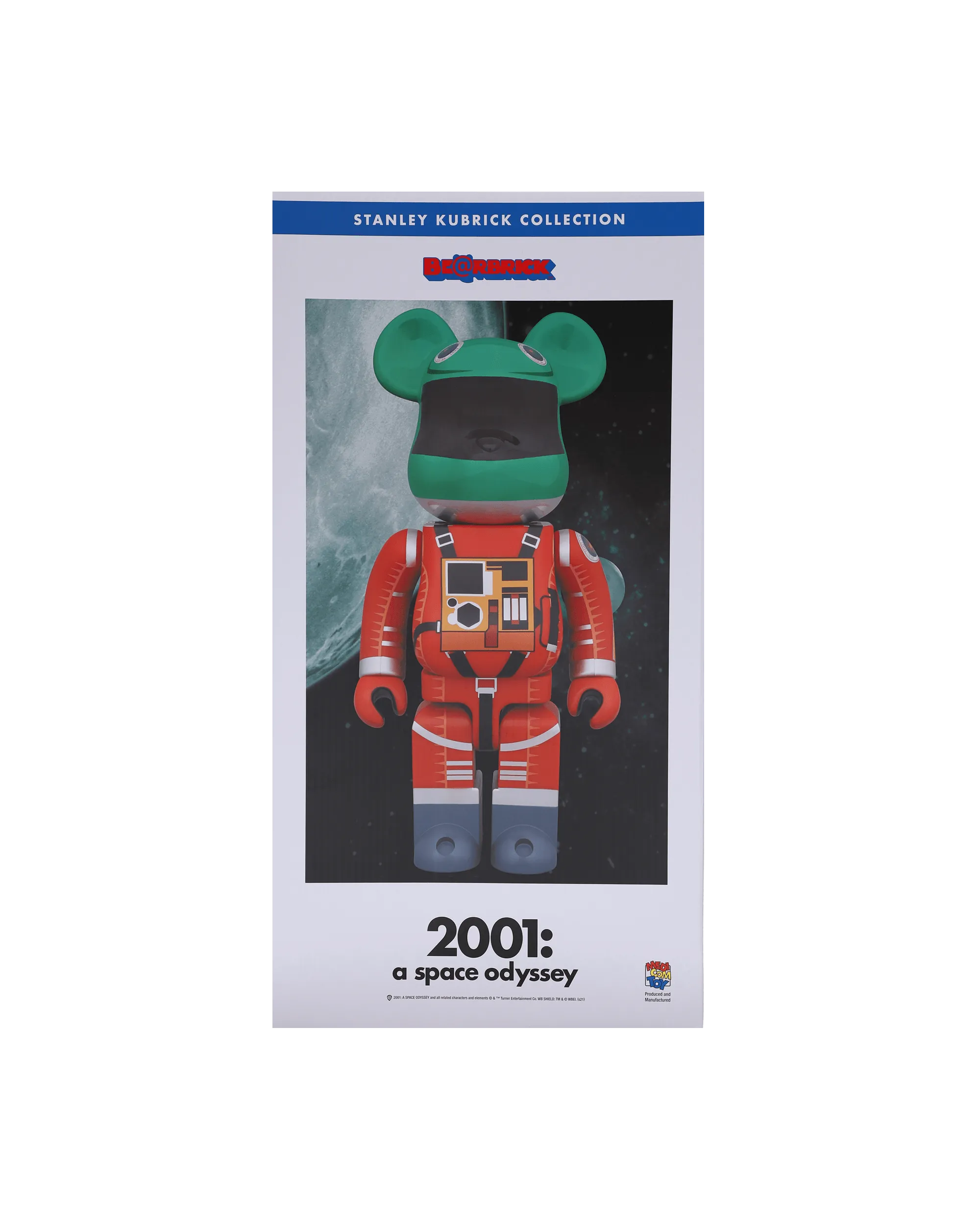 1000% Space Suit Green Helmet & Orange Suit Version Be@rbrick Multicolor