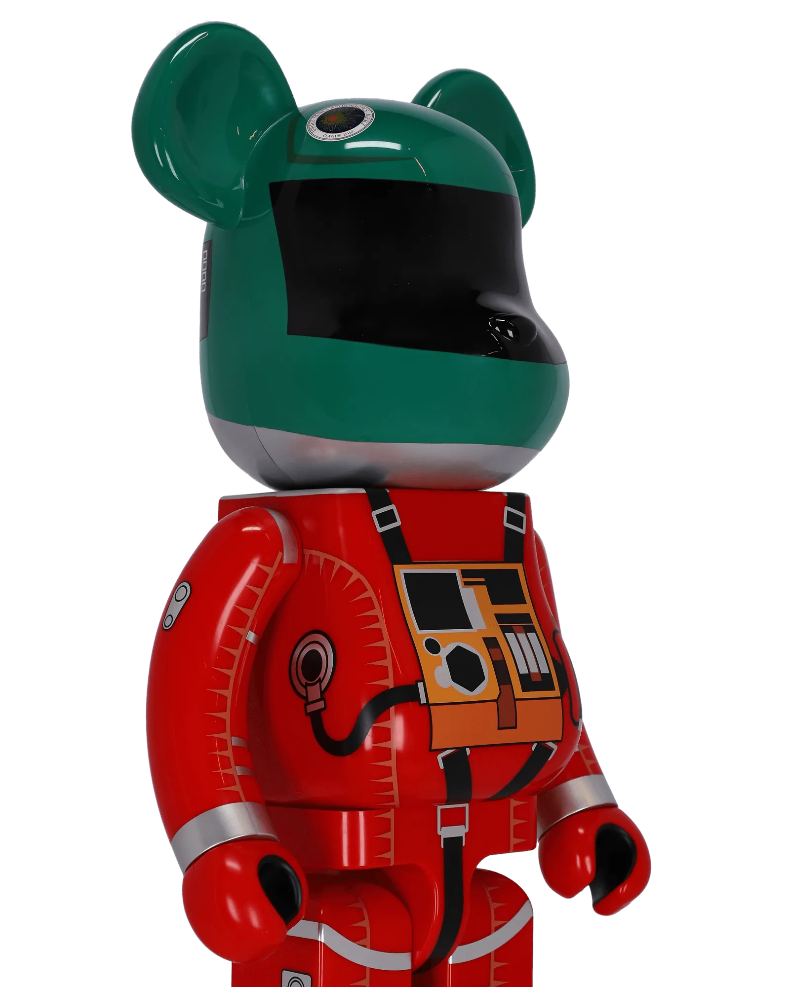 1000% Space Suit Green Helmet & Orange Suit Version Be@rbrick Multicolor