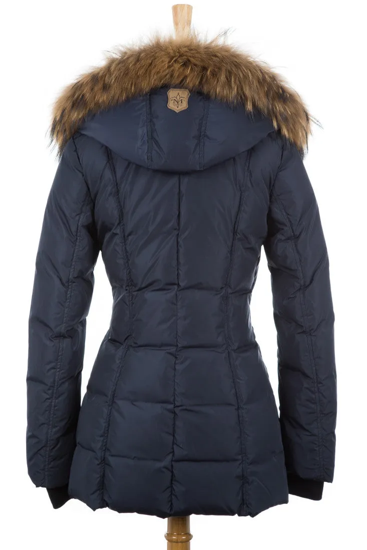 Adali Puffer Coat With Fur Trim