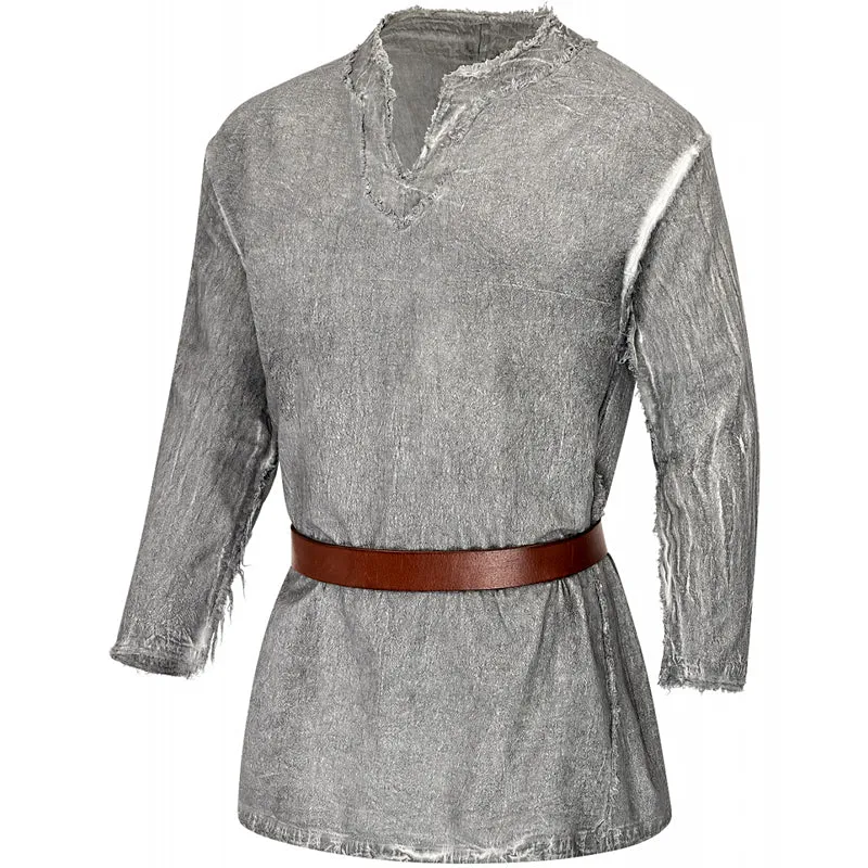 Aged Neckline Medieval Tunic - Cotton