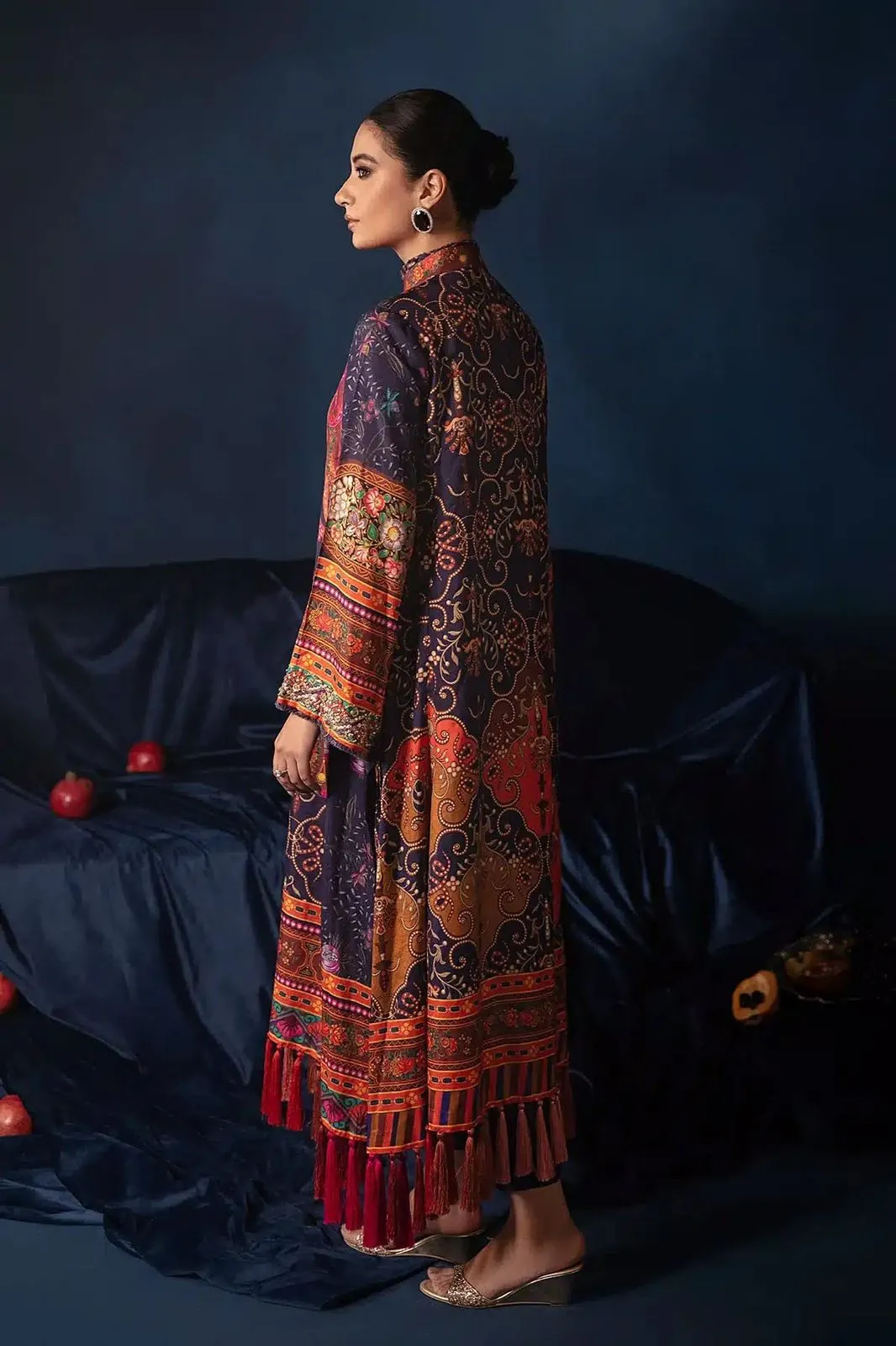 Luxury Ammara Khan Silk Suit - Elegant Designer Womens Formal Attire