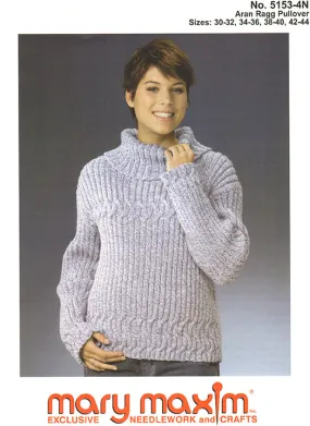 Aran Ragg Pullover Pattern