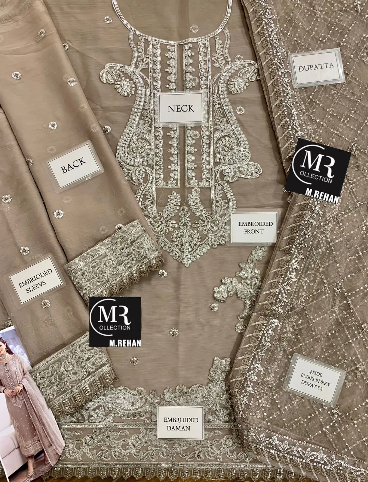 Asim Jofa Chiffon Suit