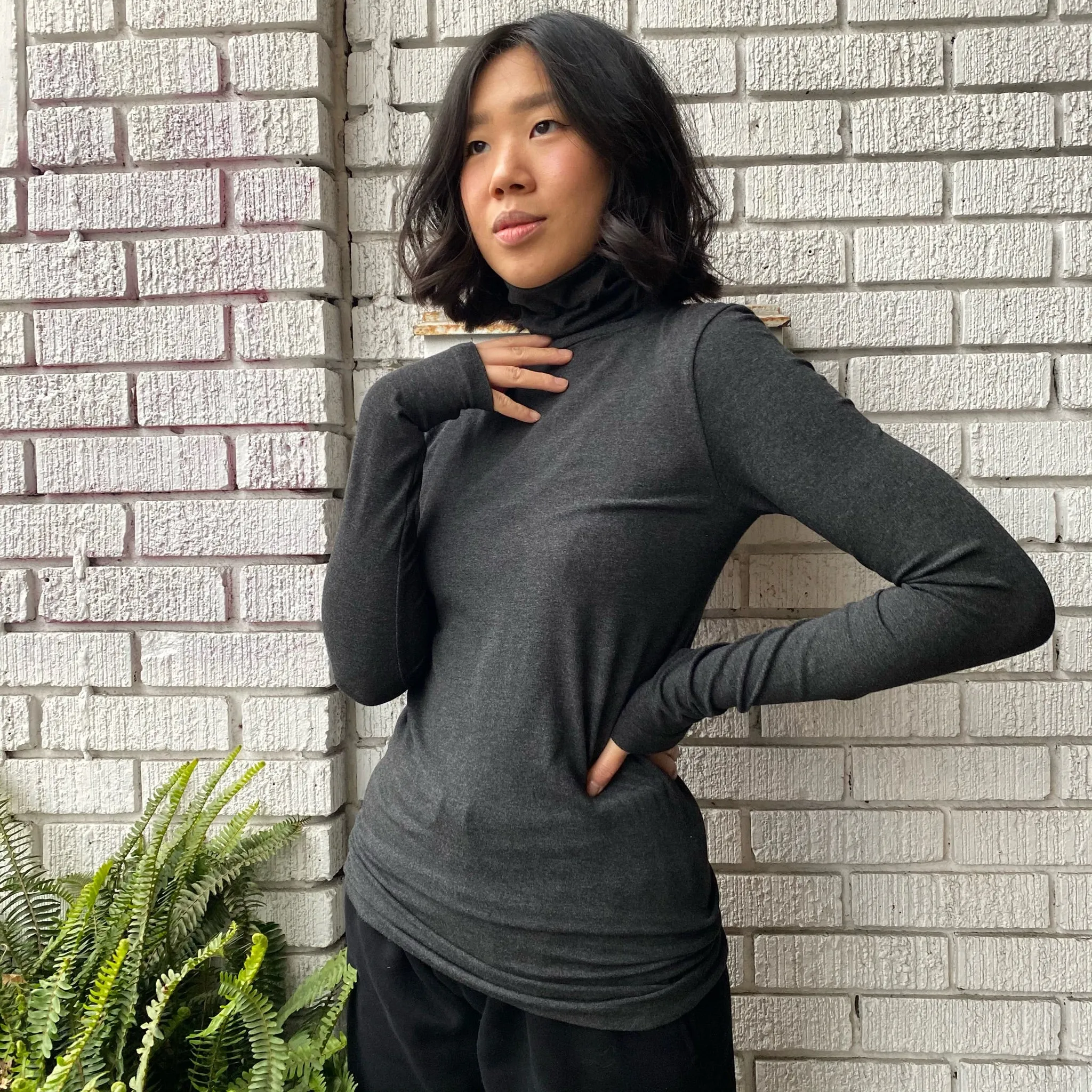 Bamboo Turtleneck Top