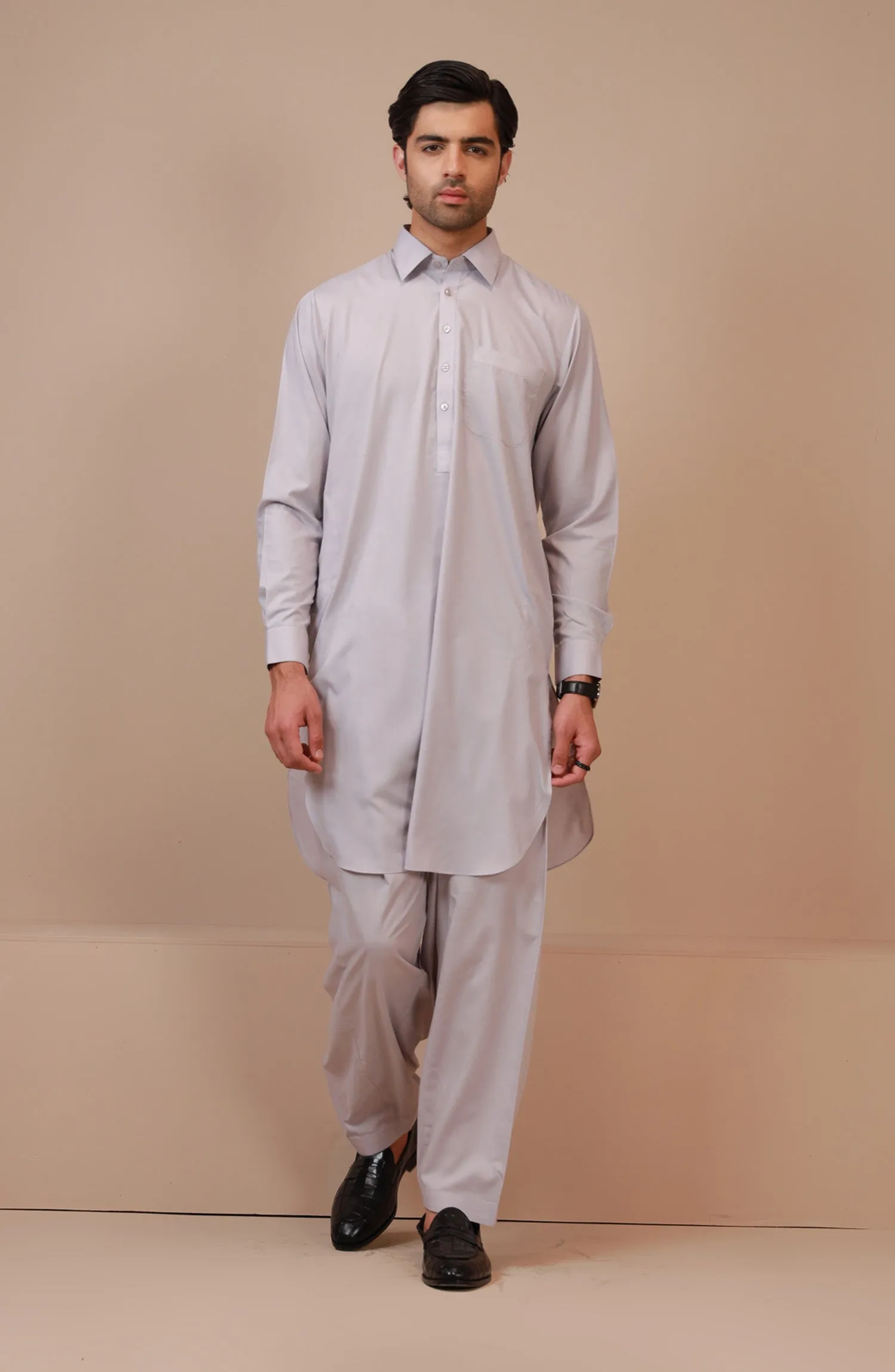 Basic Shirt Collar Shalwar Suit