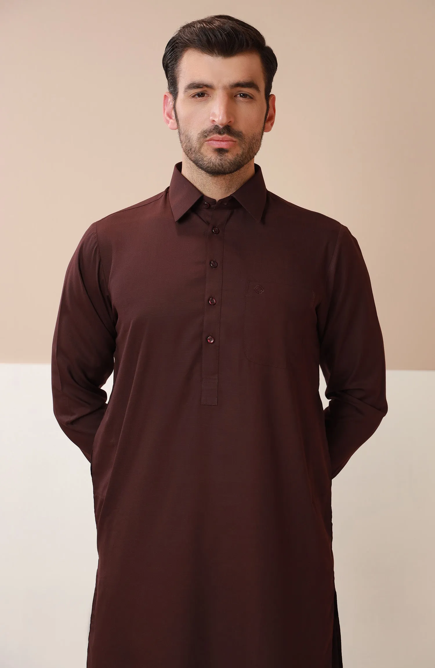 Basic Shirt Collar Shalwar Suit