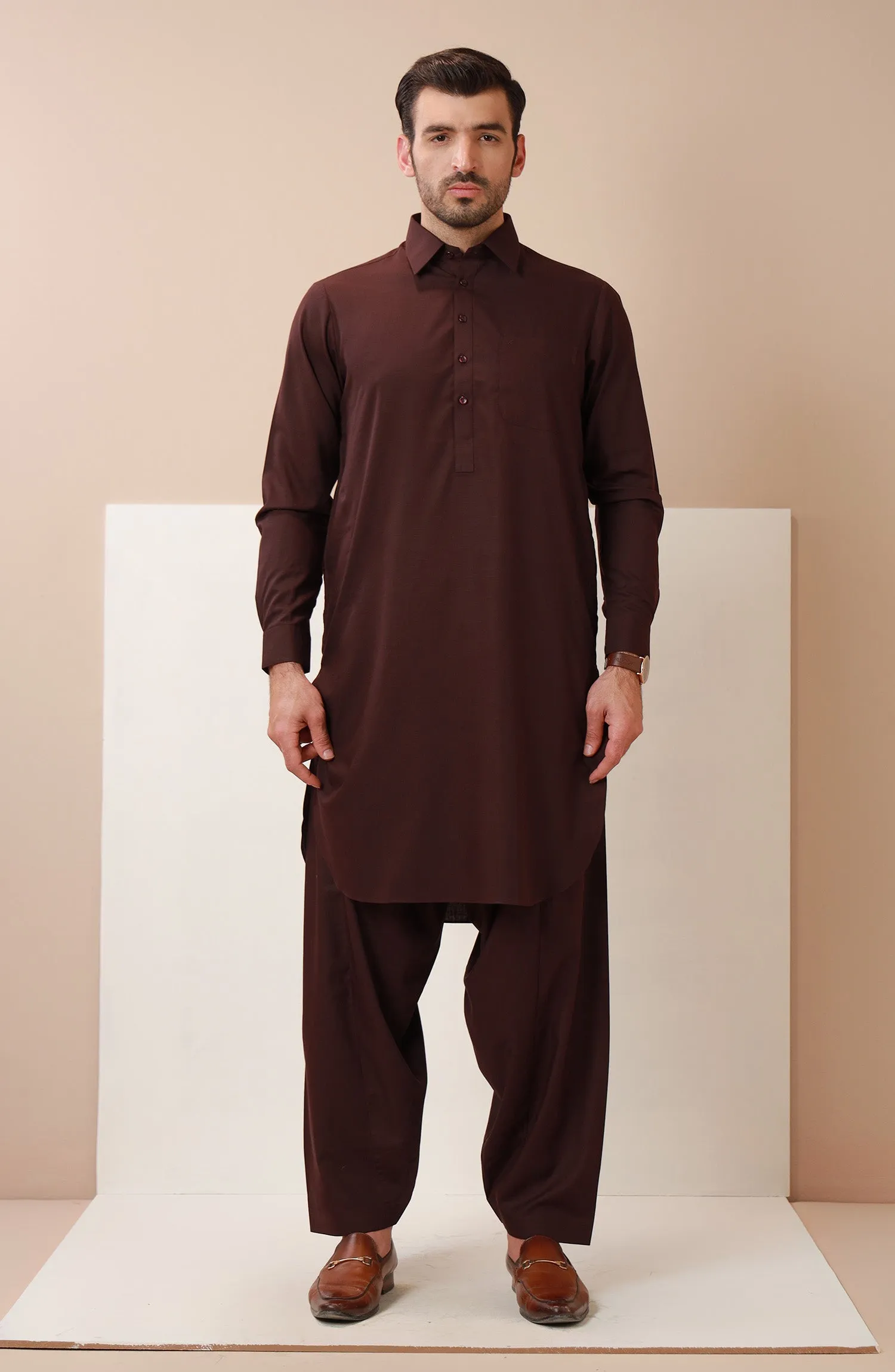 Basic Shirt Collar Shalwar Suit