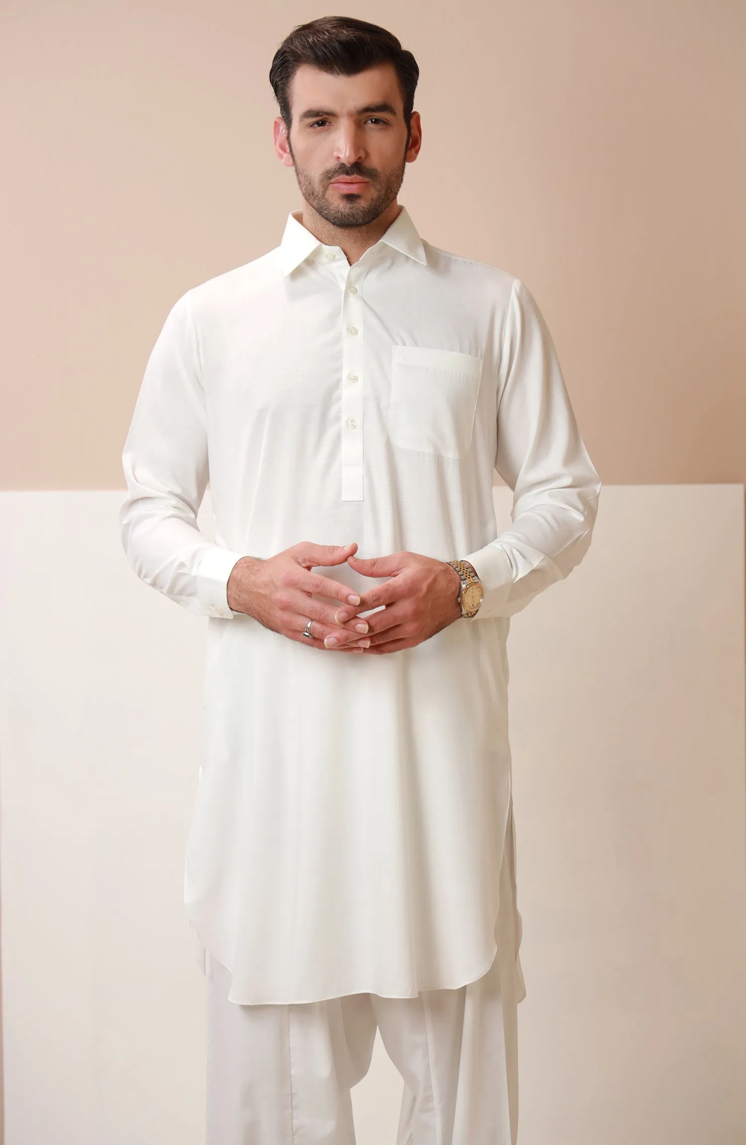 Basic Shirt Collar Shalwar Suit