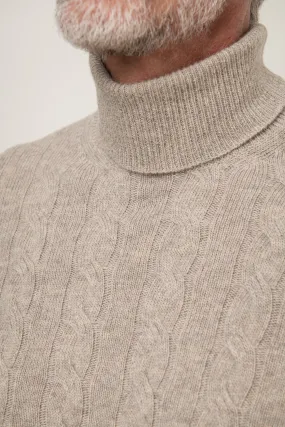 Beige turtleneck – Made in italy