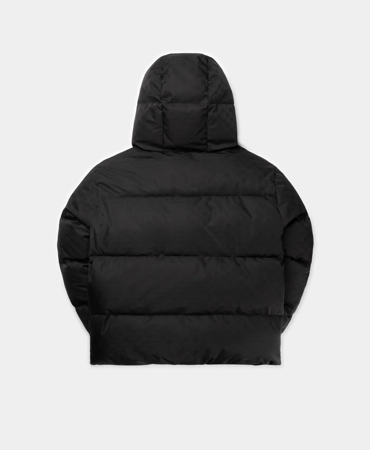 Black Monogram Short Puffer Jacket