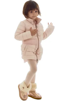 Blush Pink Kids Puffer Coat