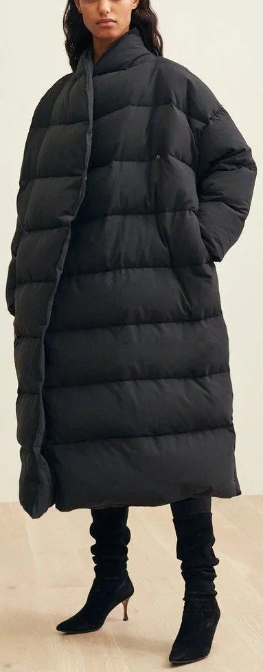 'Bondy' Black Puffer Coat