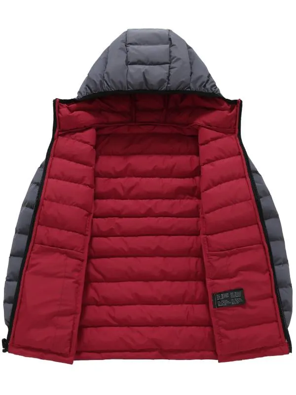 Boy's Packable Lightweight Winter Coat Hooded Quilted Puffer Jacket