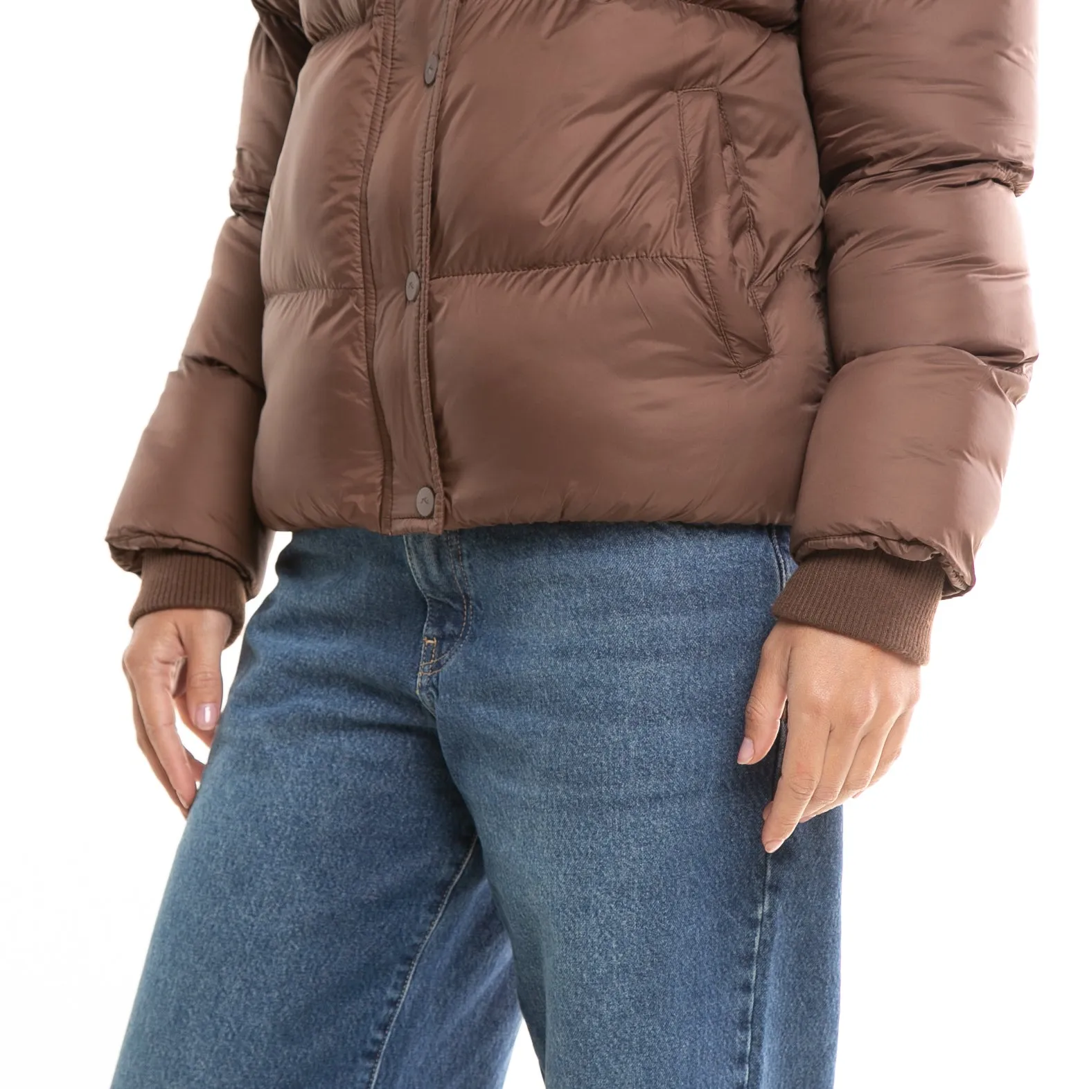 Campera Abrigo Rusty Tender Puffer Coat Ld* Chocolate