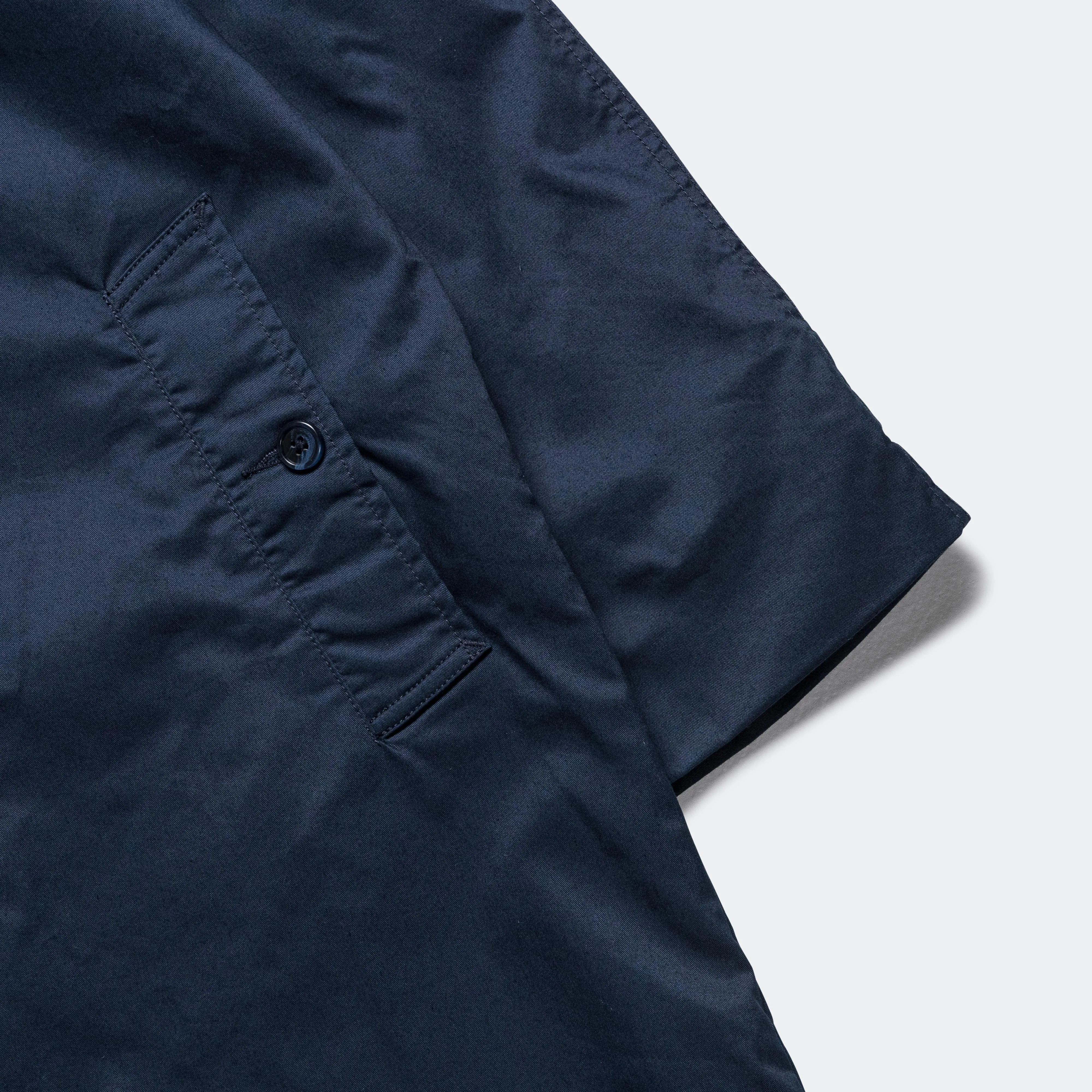 Car Coat - Navy Solotex