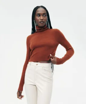 Cashmere Cropped Turtleneck