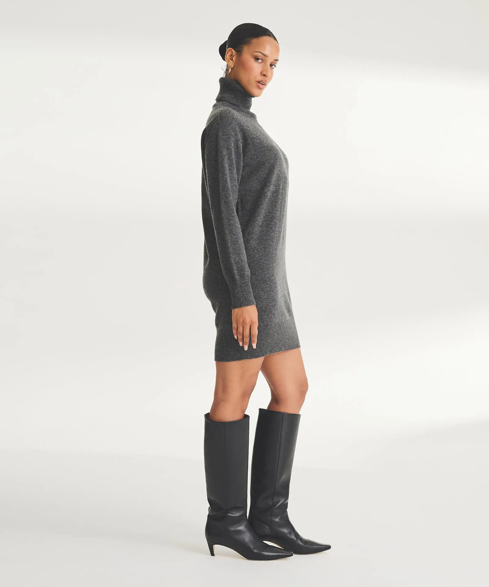 Cashmere Turtleneck Dress