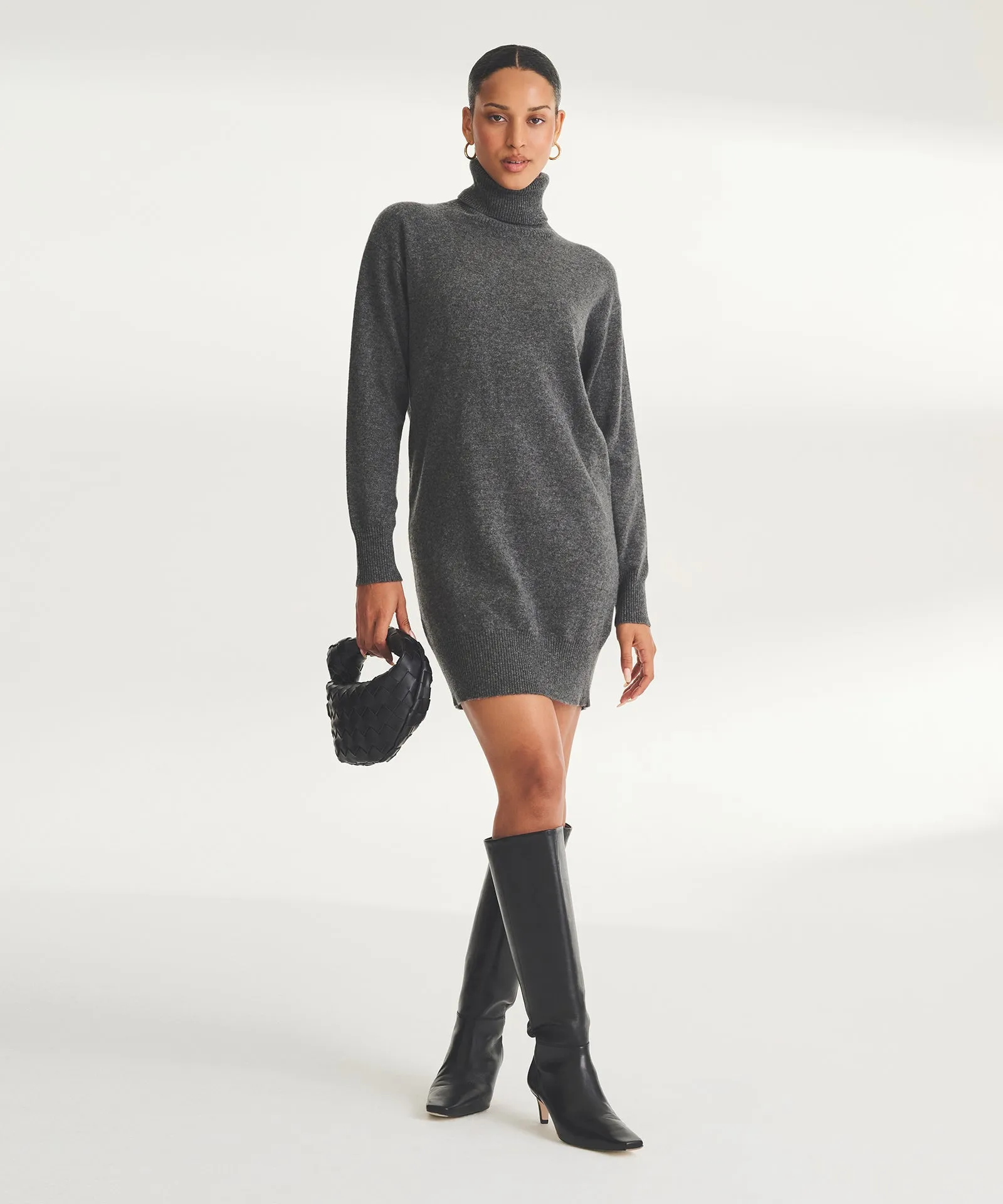 Cashmere Turtleneck Dress