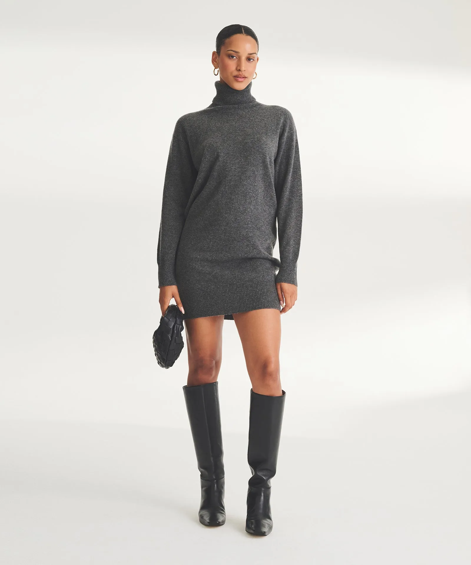 Cashmere Turtleneck Dress