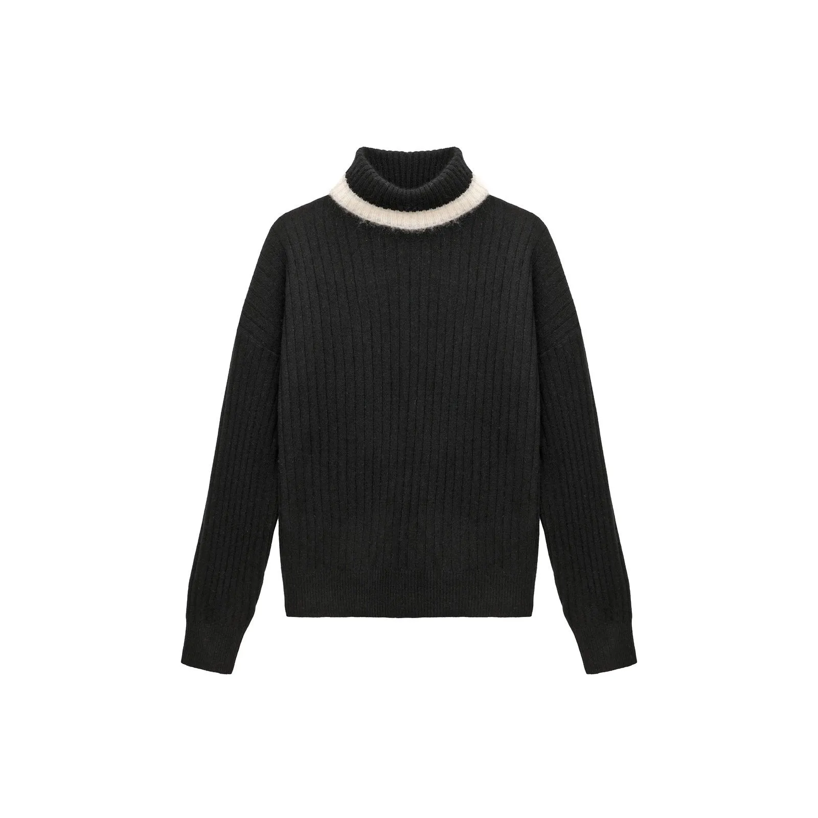 Cashmere Varsity Turtleneck