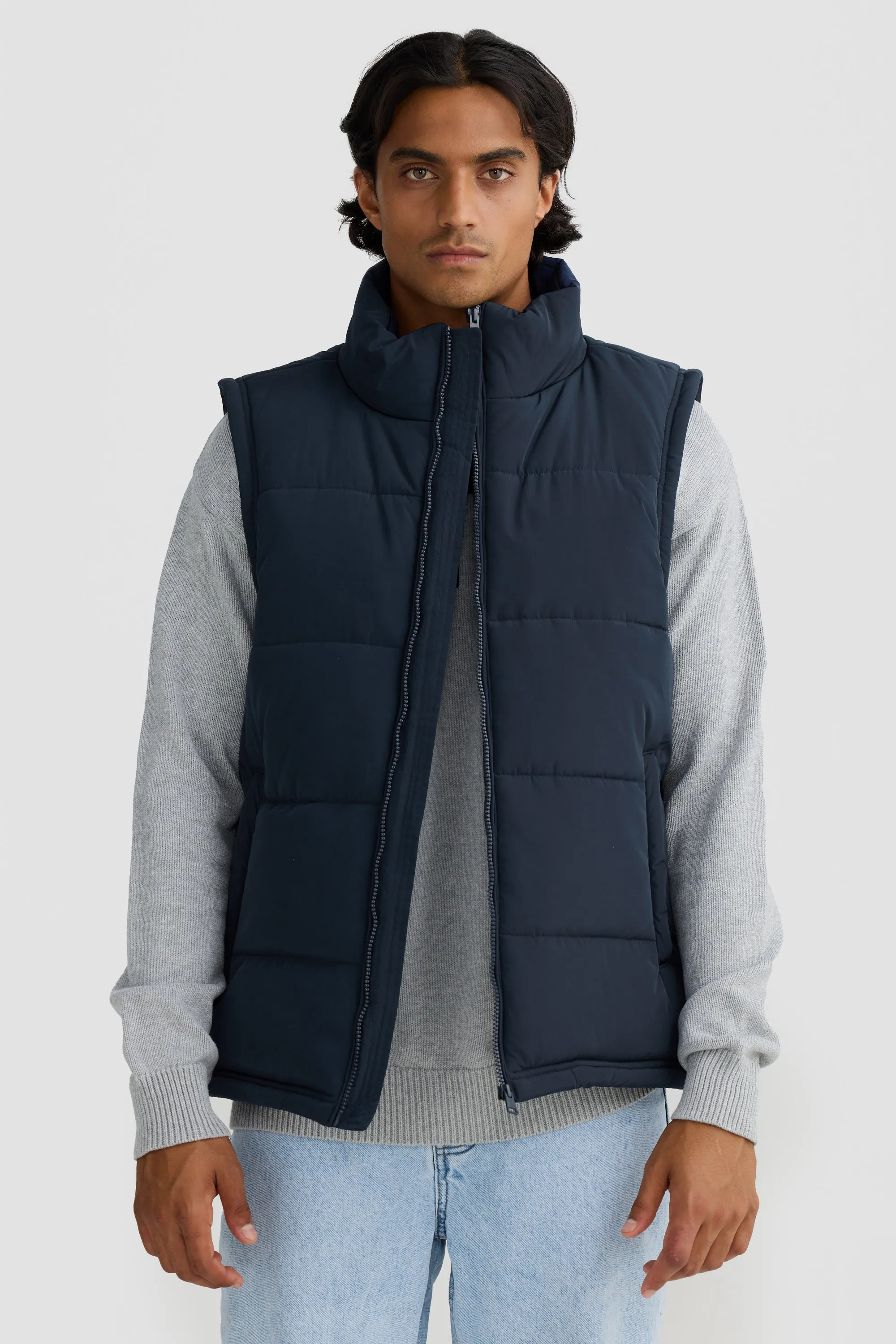 Colorado French Navy Puffer Vest