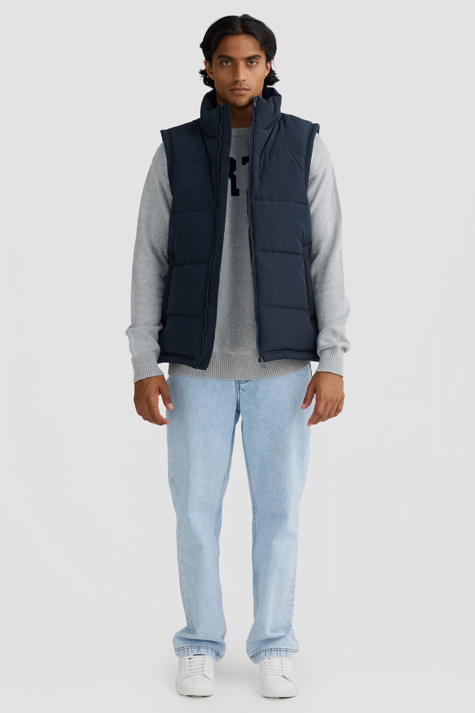 Colorado French Navy Puffer Vest