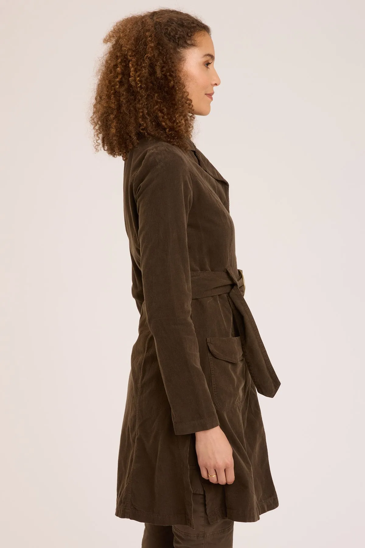 Cord Belted Trench