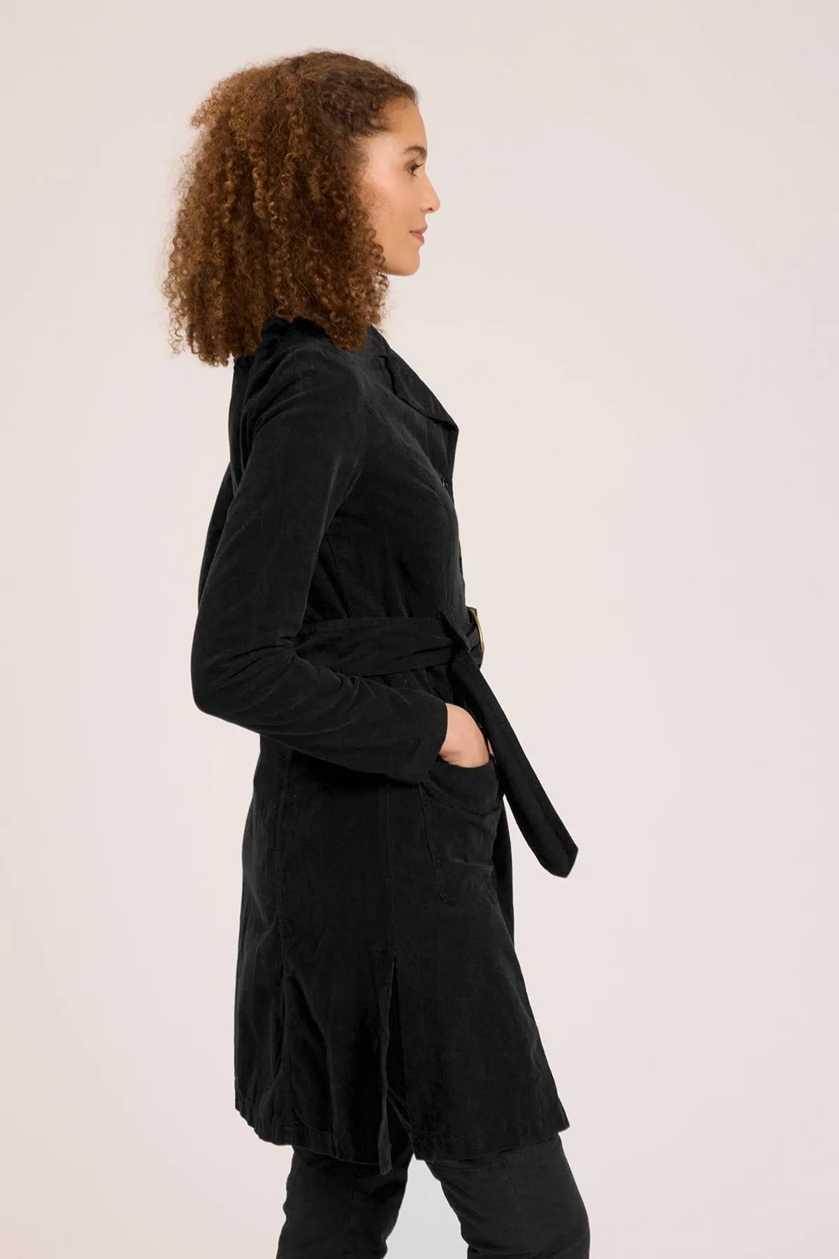 Cord Belted Trench