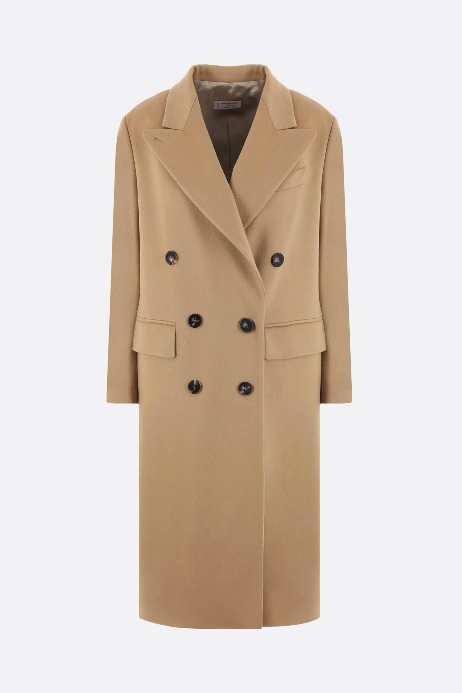 double-breasted wool coat