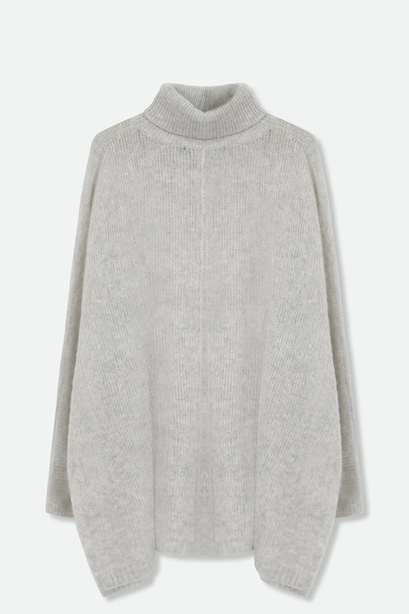 ELENA ONE-SIZE TURTLENECK PONCHO IN CASHMERE