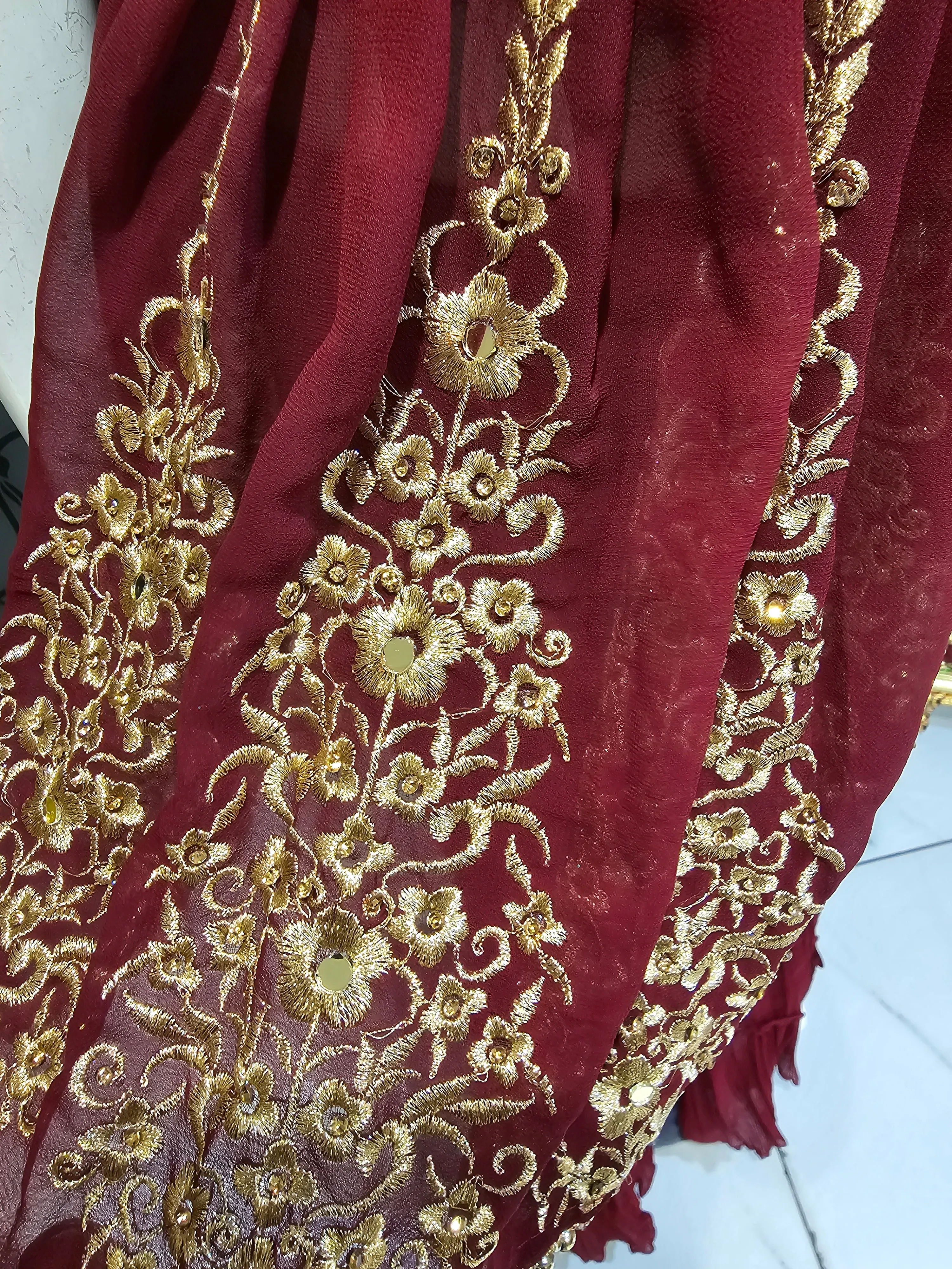 Embroidered Suit Set with Dupatta