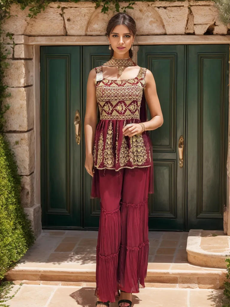 Embroidered Suit Set with Dupatta