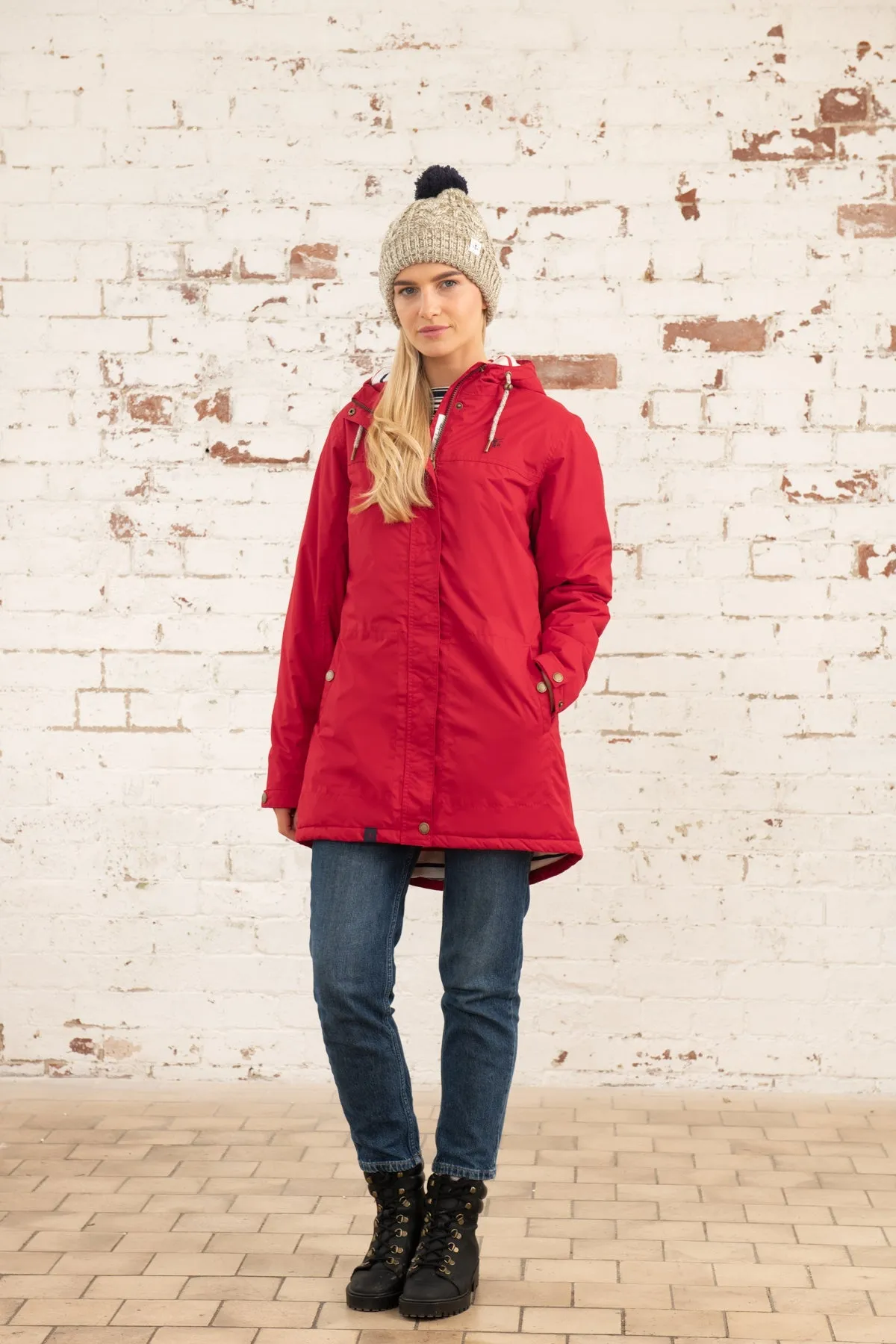 Eva Long Coat - Red