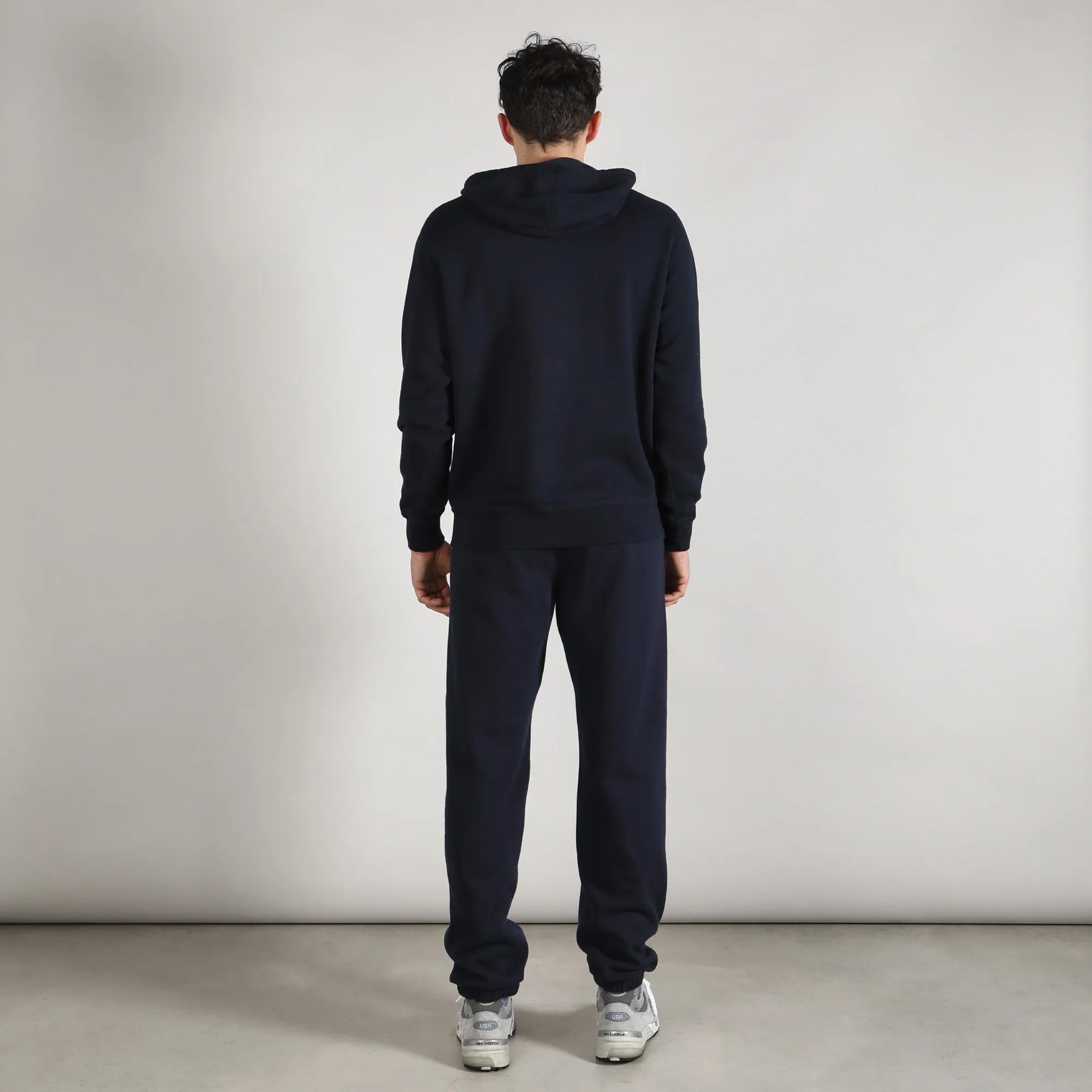 Fleece Hooded Sweatshirt - Navy