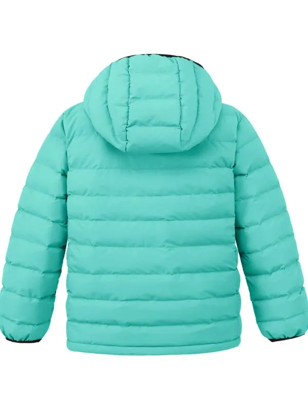 Girl's Packable Lightweight Jacket Warm Hooded Puffer Winter Coat