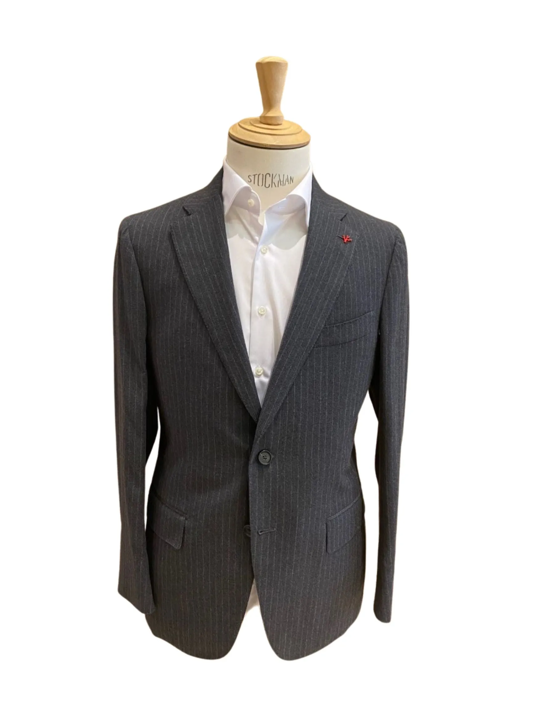 Grey Chalk Stripe Suit