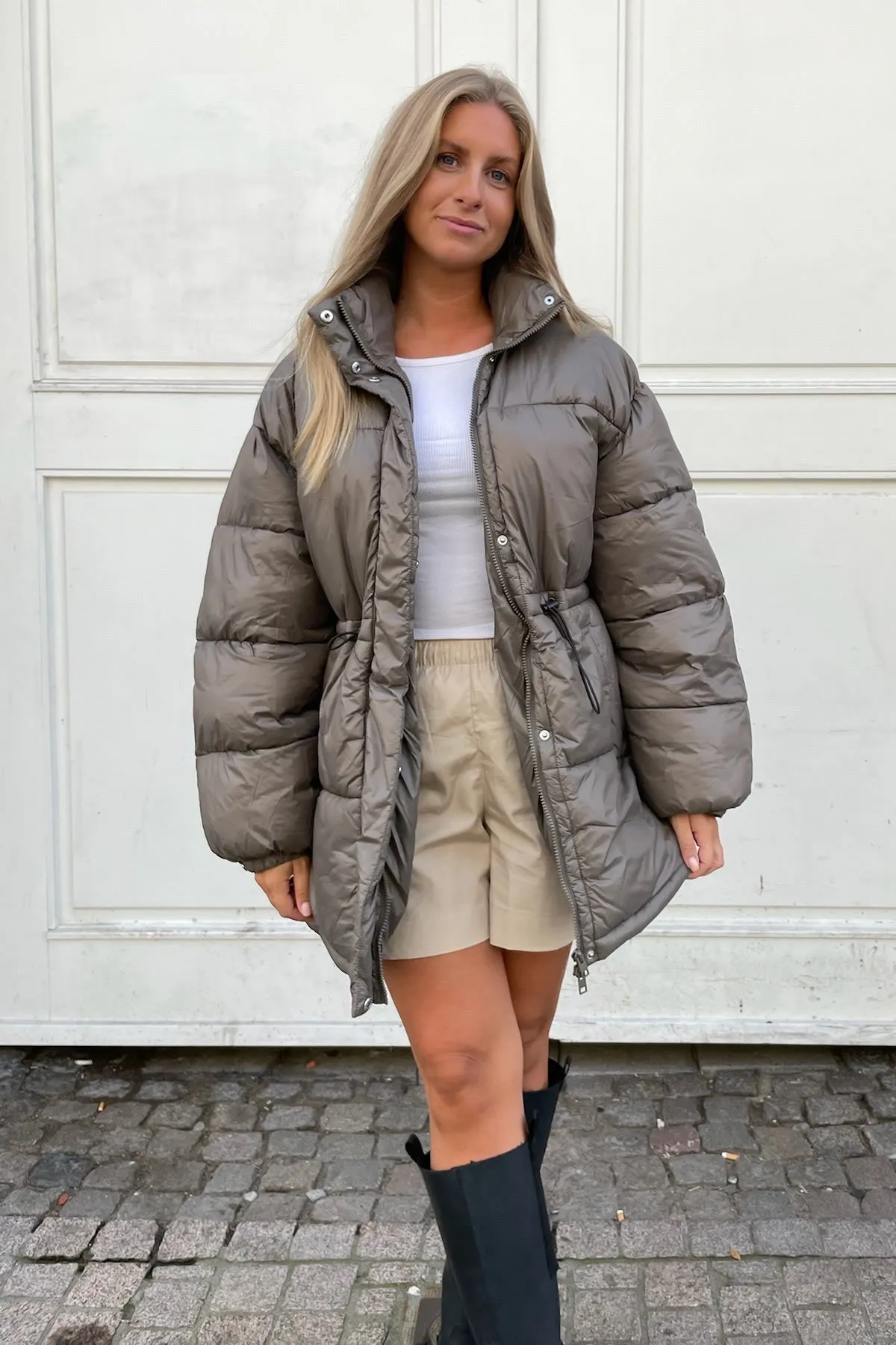 JXHeather Puffer Jakke - Brun