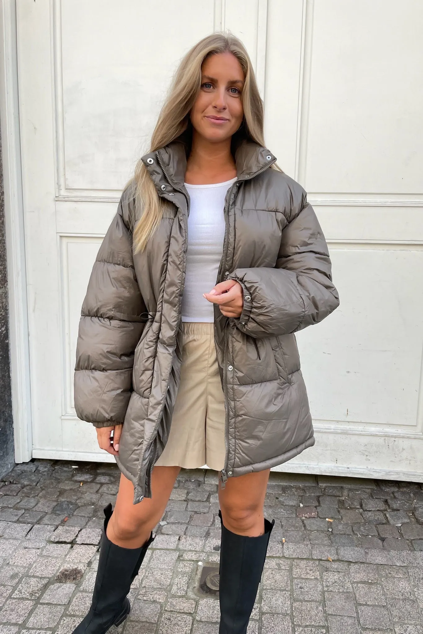 JXHeather Puffer Jakke - Brun