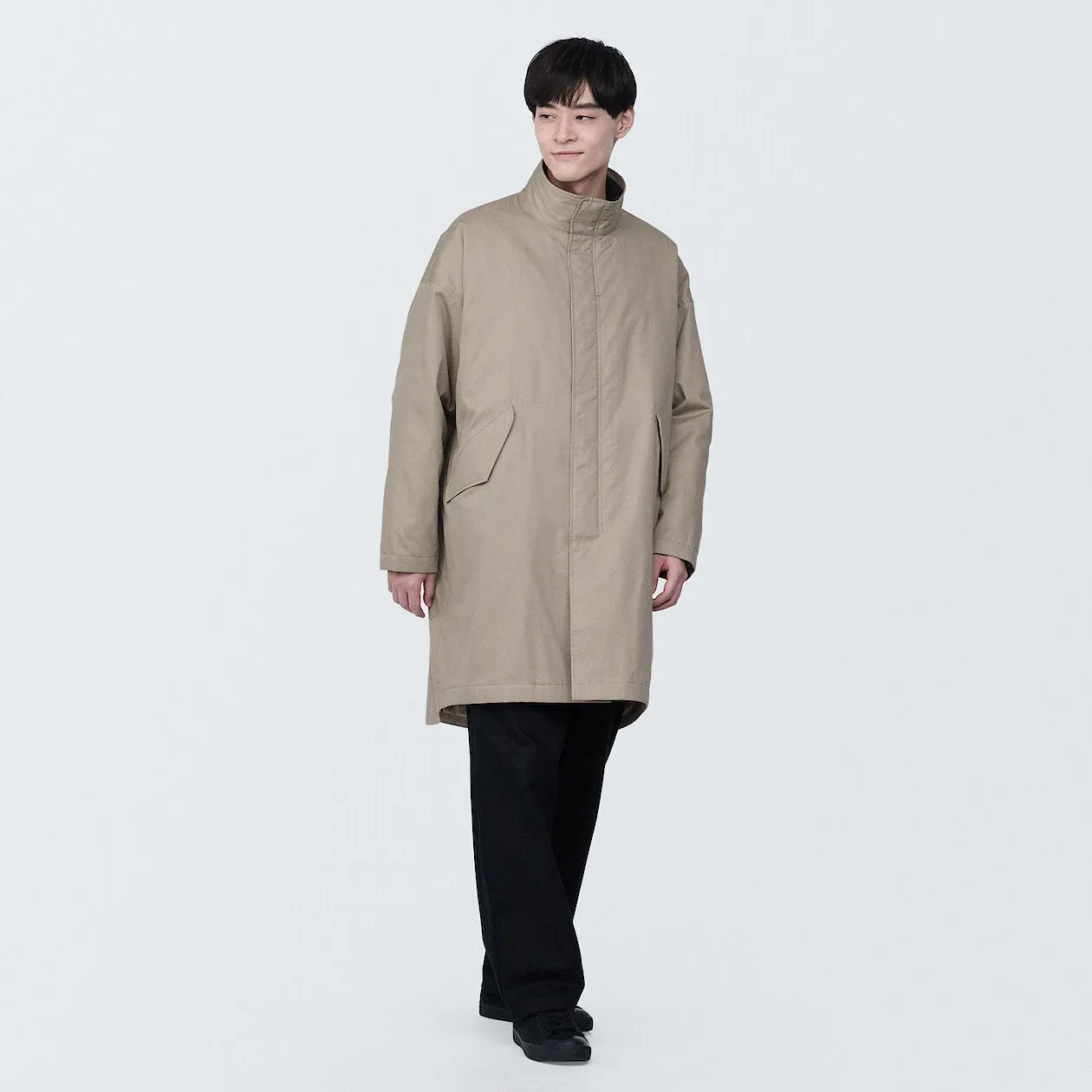 Kapok Blend Padded Coat