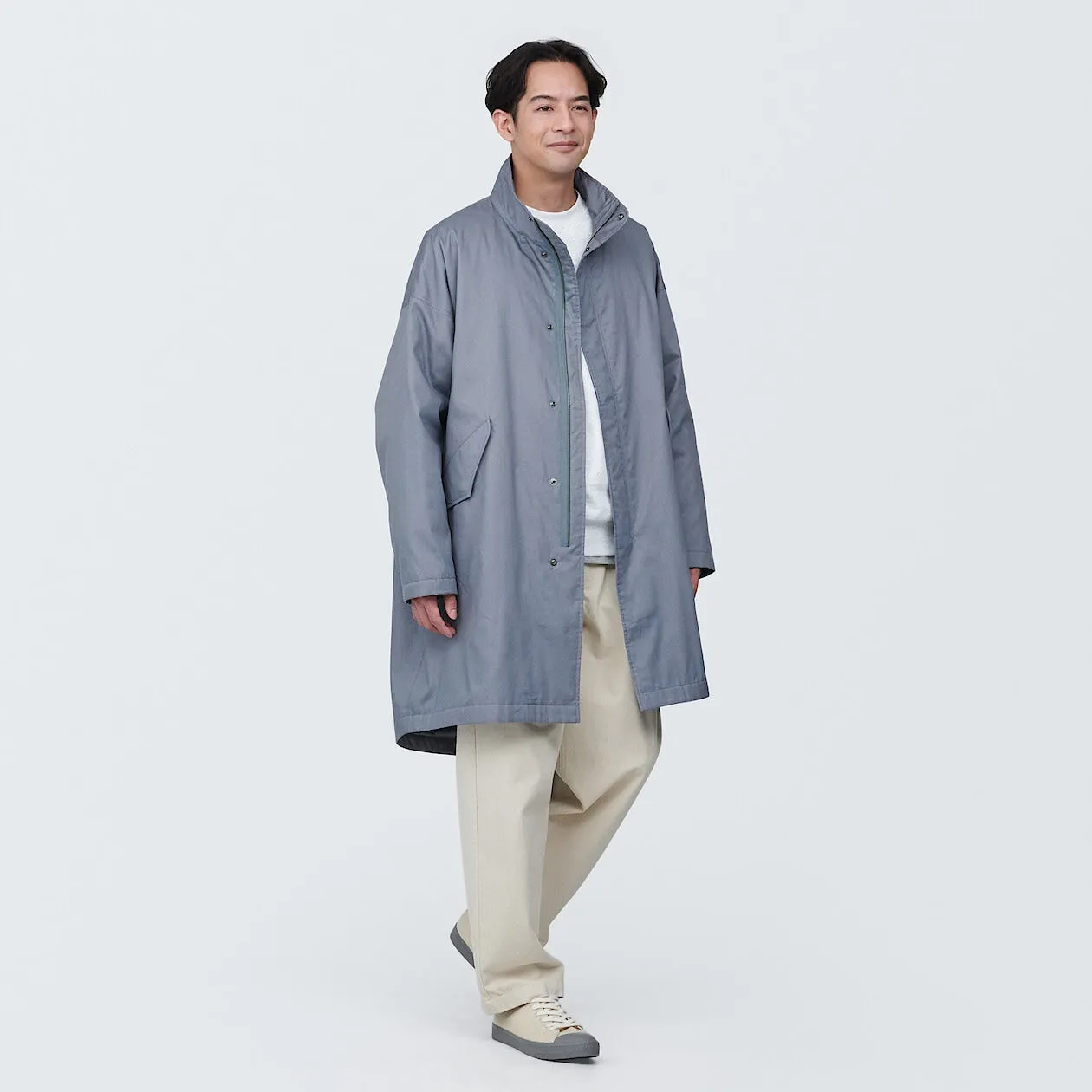 Kapok Blend Padded Coat