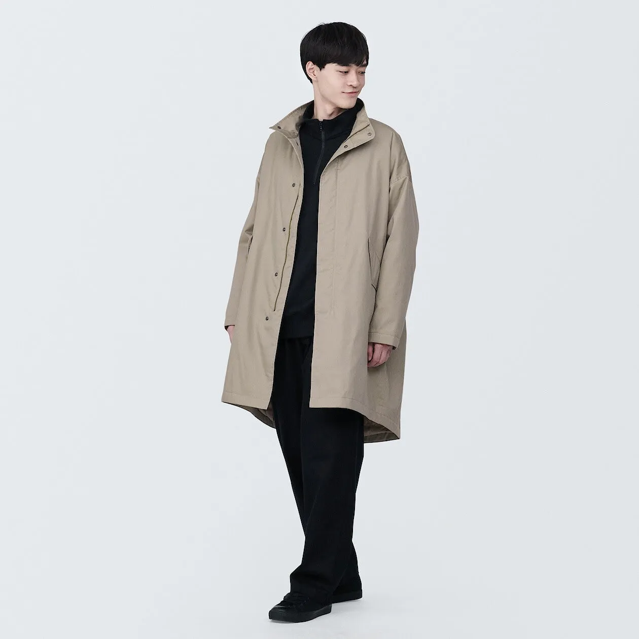 Kapok Blend Padded Coat