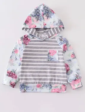 Kids floral hoodie