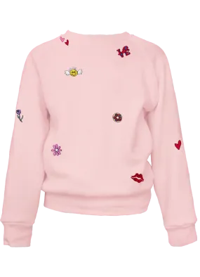 Kid's Mini Embroidery Sprinkle Pullover