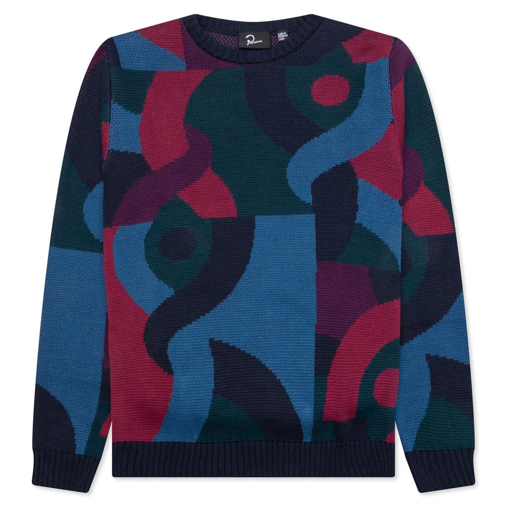 Knotted Knitted Pullover - Multi