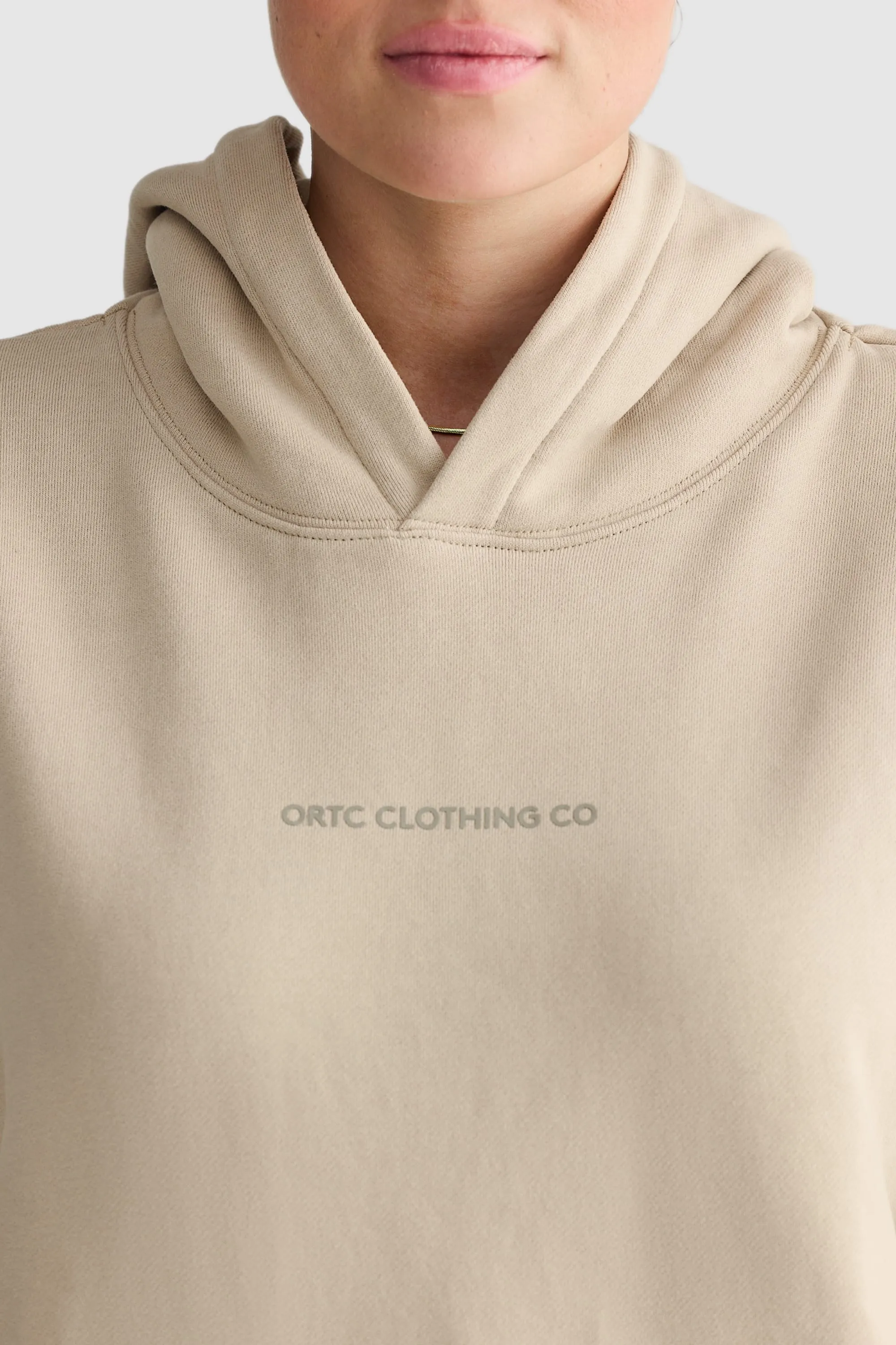 Logo Hoodie Taupe