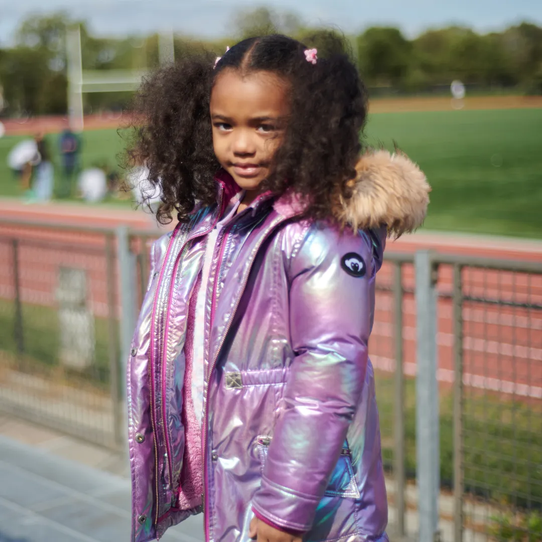 Middie Puffer Coat | Code Pink