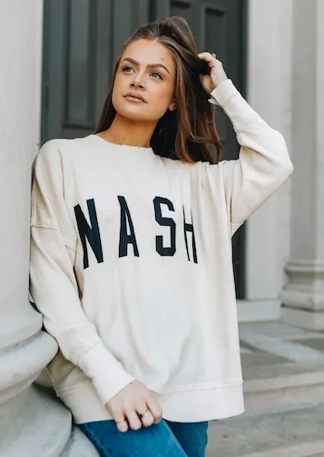 NASH Waffle Knit Sweatshirt