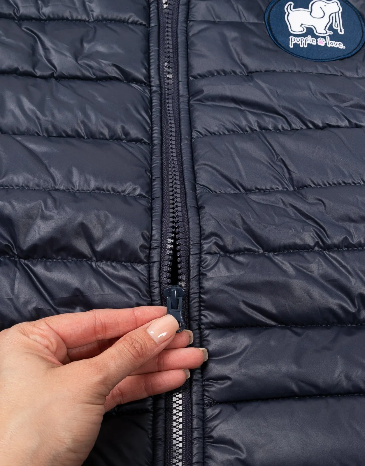 NAVY PUFFER VEST