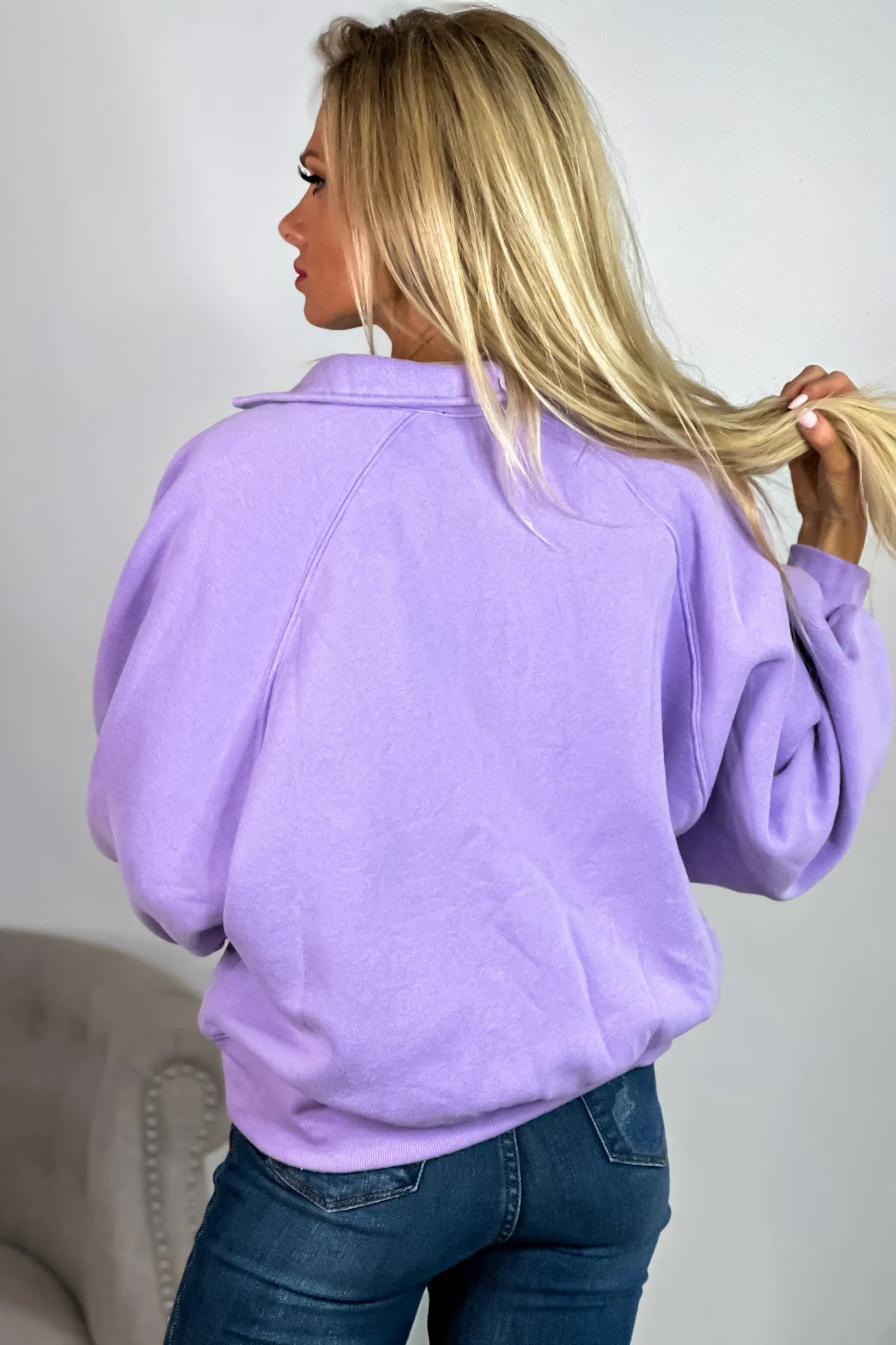 Piper Snap Button Pullover : Lavender