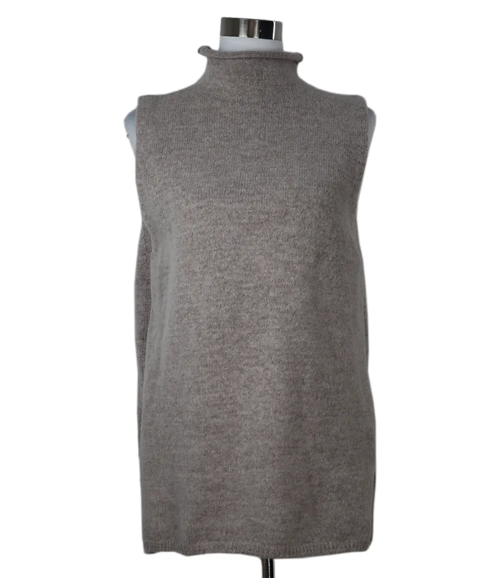 Proenza Schouler Taupe Sleeveless Turtleneck sz 6